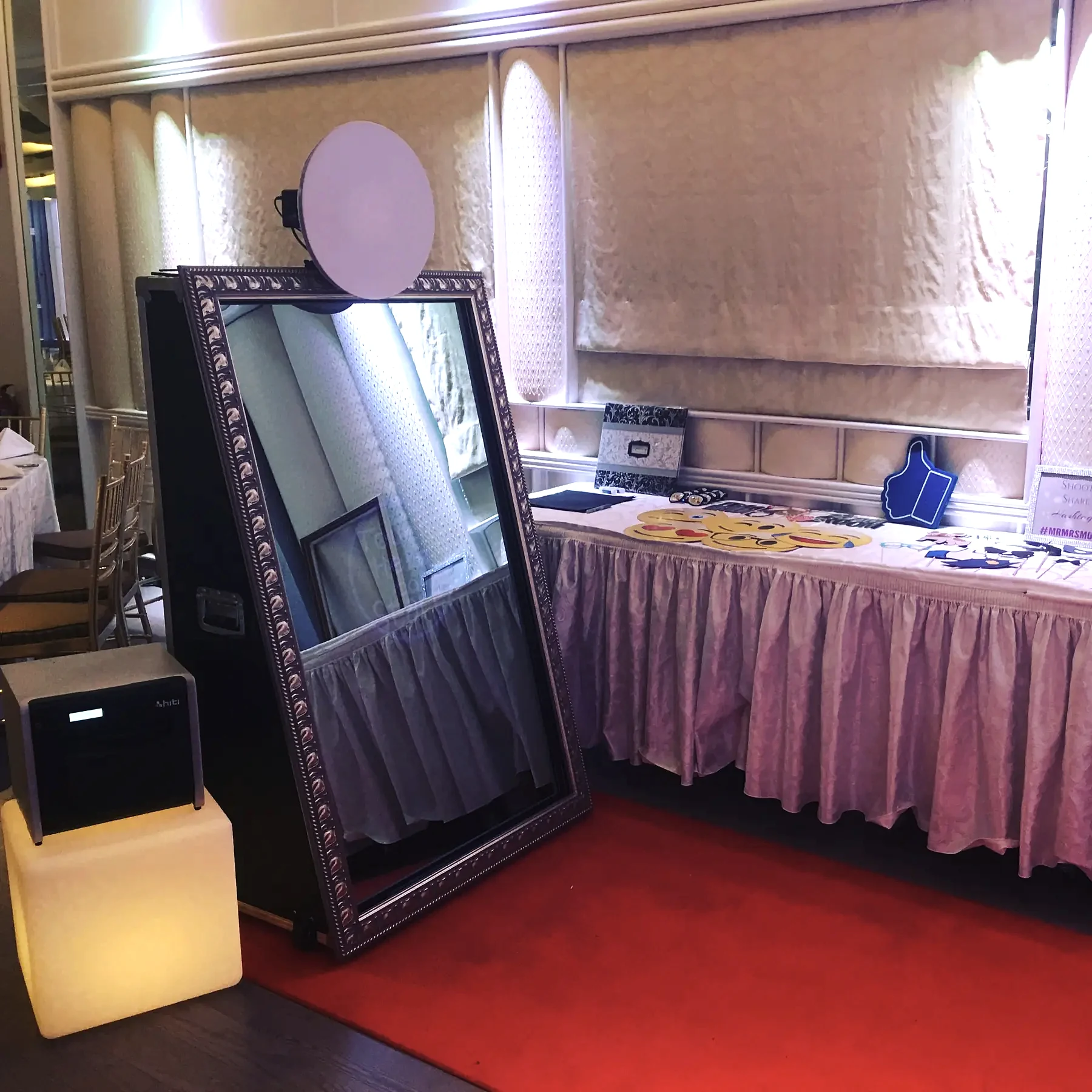 All Generations full-length interactive mirror photo booth setup.